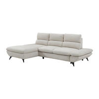 SCHLAFSOFA - 5 Personen-Sitzer - Stoff - Beige - - Beige, Textil (282/100/196cm) - Vente-Unique