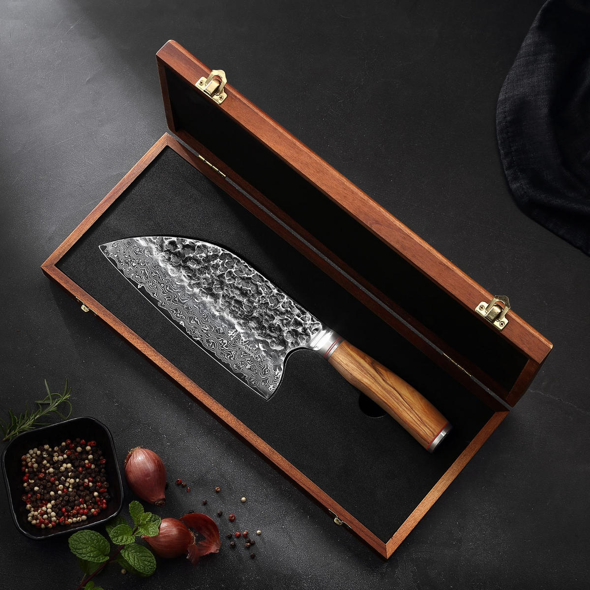 CHAI DAO 20 cm - Braun, Holz/Metall (34cm) - Wakoli