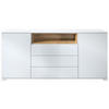 SIDEBOARD Skadu Eiche Natur - Eichefarben, Holzwerkstoff (166.5/75.5/35cm) - Vladon