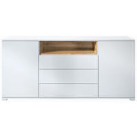 SIDEBOARD Skadu Eiche Natur - Eichefarben, Holzwerkstoff (166.5/75.5/35cm) - Vladon