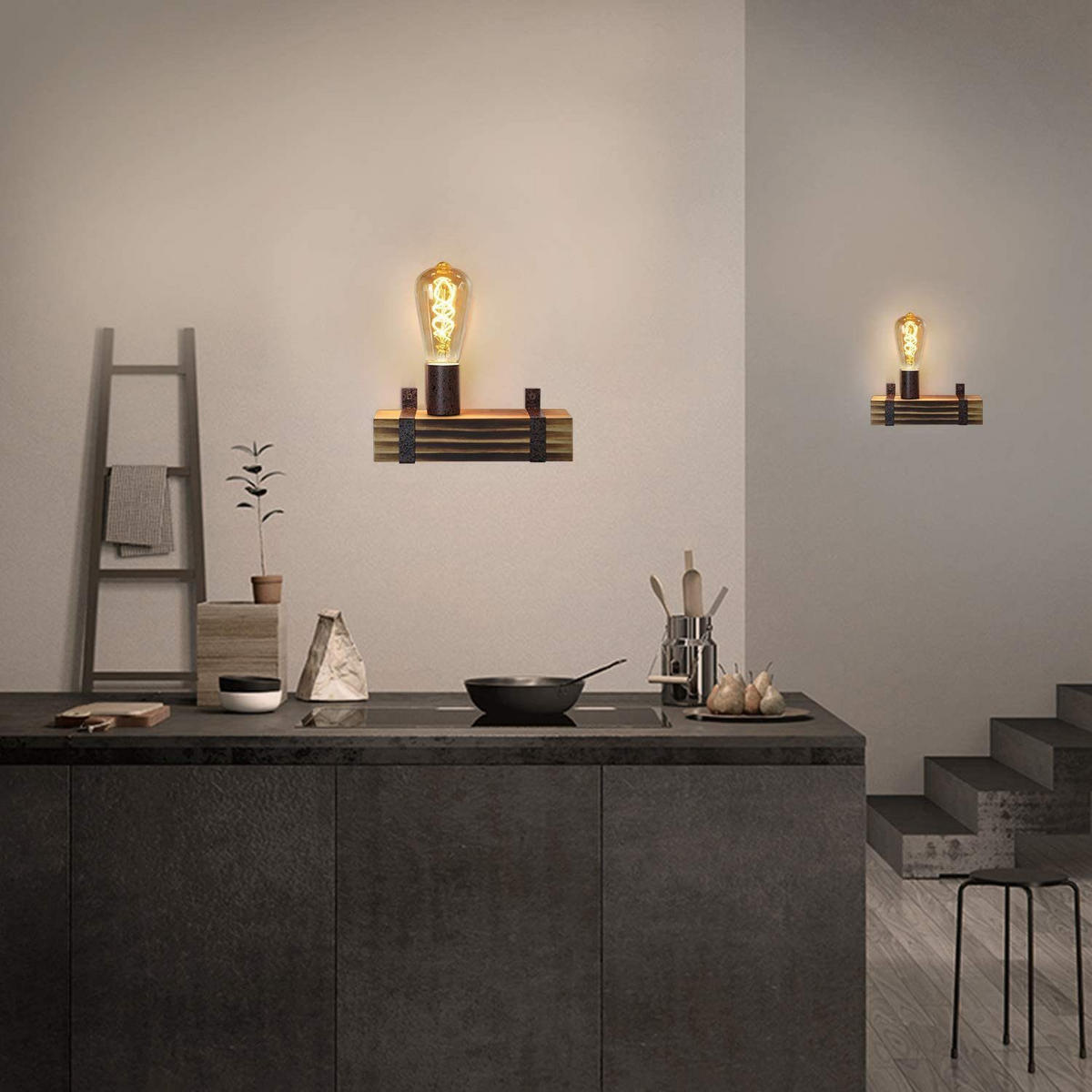 WANDLEUCHTE Skylight 23/85/11 cm - Braun, Metall (85/11/23cm) - ZMH