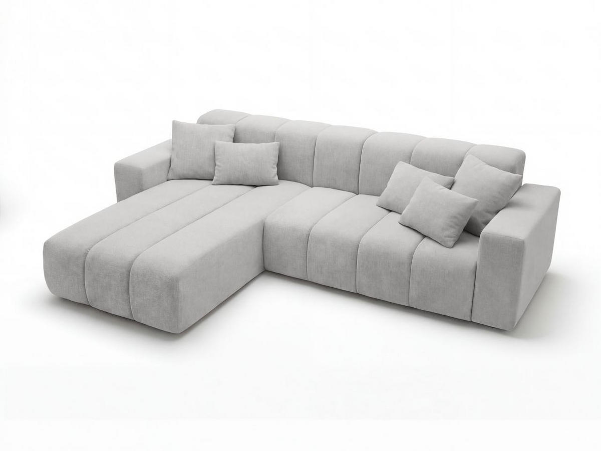 ECKSOFA Nork Grau Links - Grau, Holz/Textil (180/265cm) - Graingold