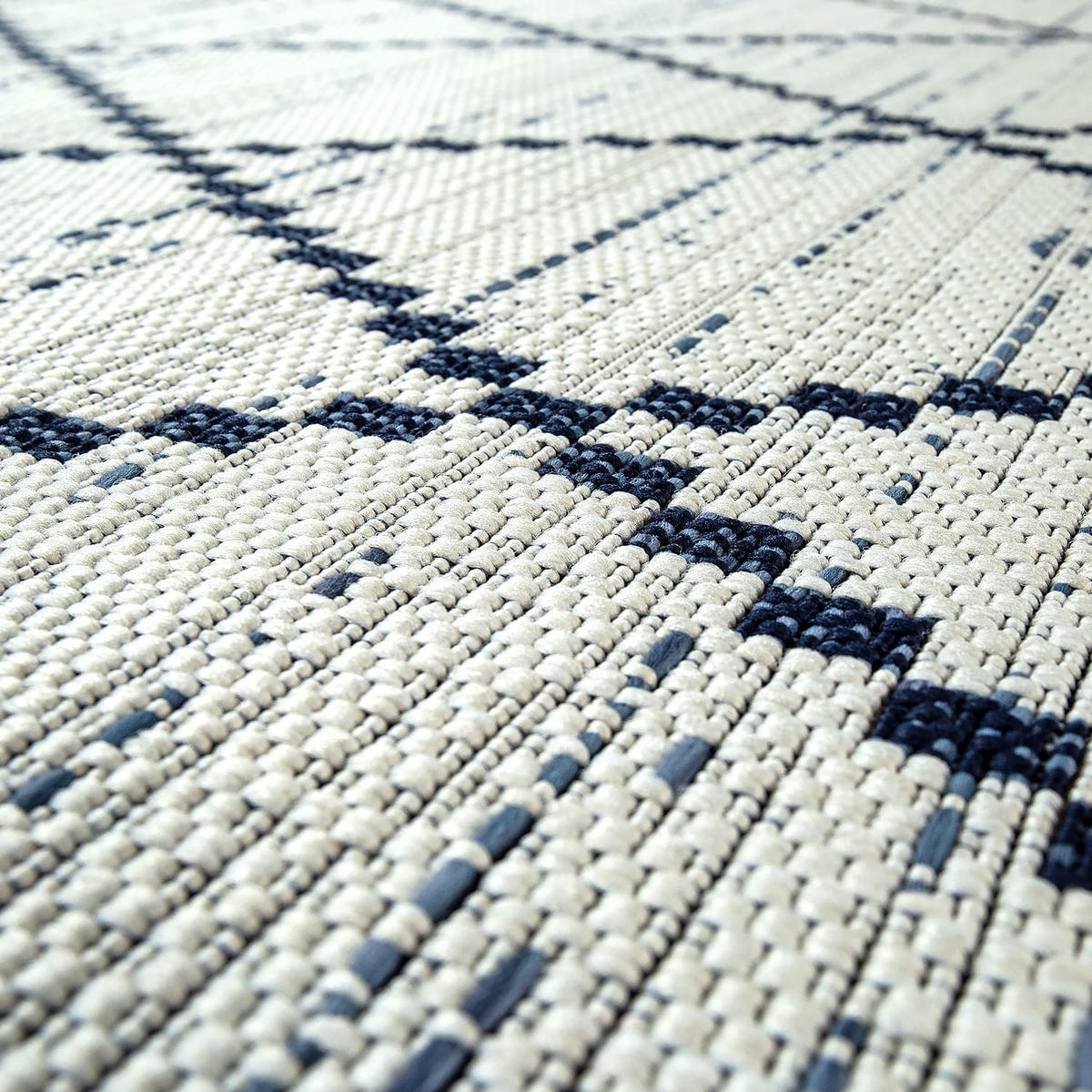 OUTDOORTEPPICH 80/150 cm Kortrijk 742 - Weiß, Textil (80/150cm) - Paco Home