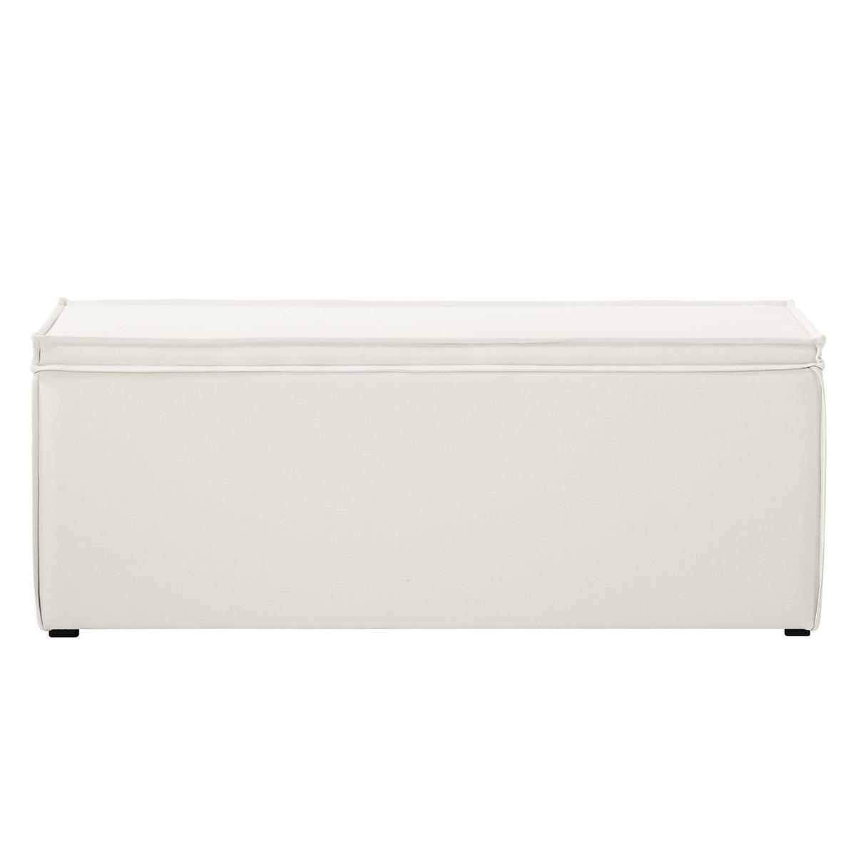 BETTTRUHE - Weicher Baumwollstoff - Weiß, Naturmaterialen (140/51/40cm) - home24