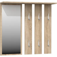 GARDEROBENPANEEL OPAL SPIEGEL EICHE SONOMA - Sonoma Eiche, Holzwerkstoff (85/82/15cm) - CDF