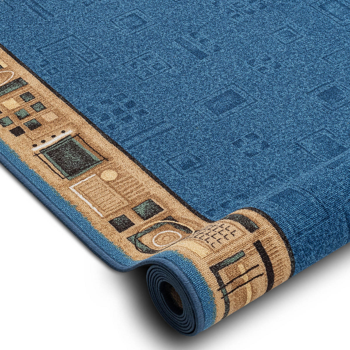 LÄUFER Antirutsch JENA 80/480 cm - Blau, Textil (80/480cm) - rugsX
