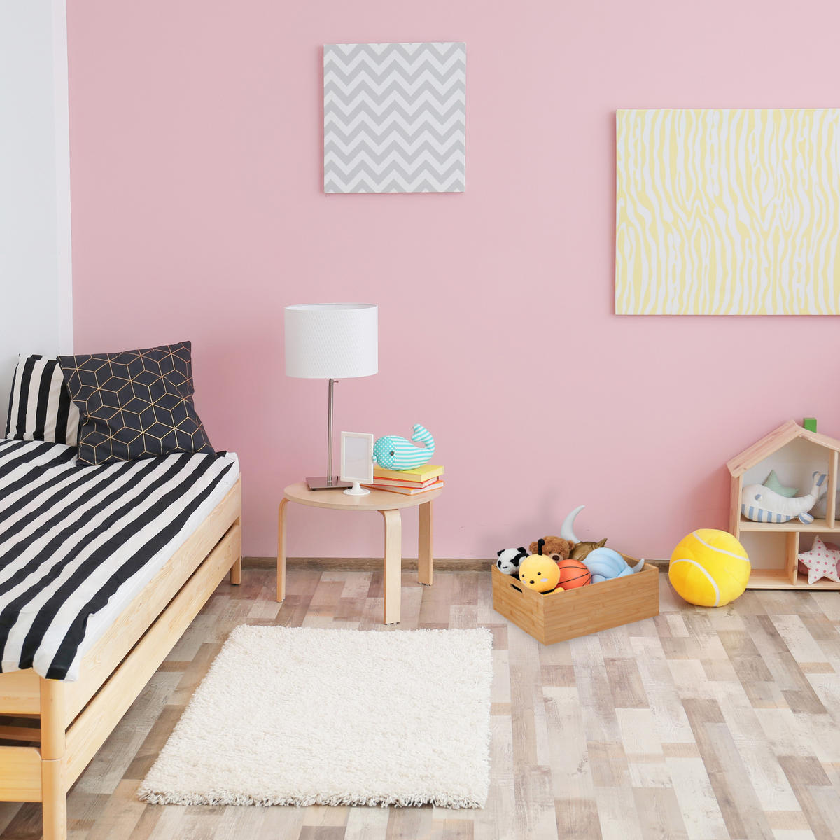 AUFBEWAHRUNGSBOX - Hellbraun, Holz (50/21/40cm) - Relaxdays