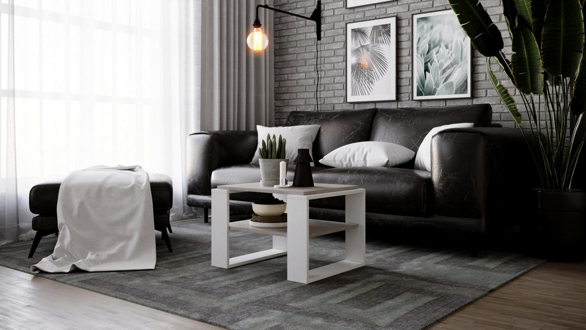 COUCHTISCH KAJA 63 - Multicolor/Weiß, Holz (54/63/44cm) - Mat-Haus