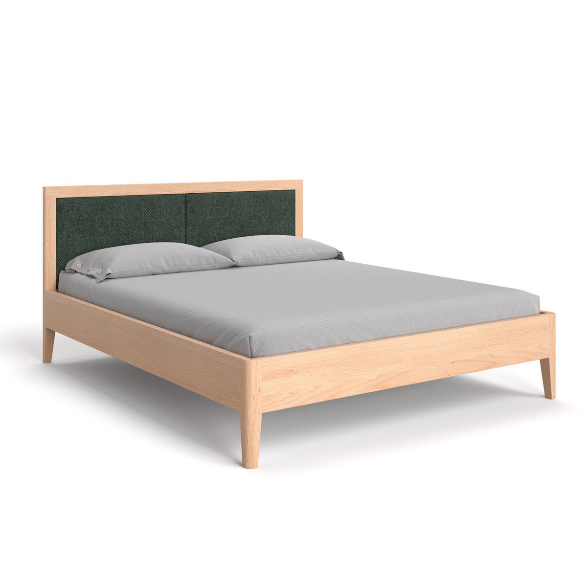 MASSIVHOLZBETT Silva aus Buche 200x220 cm, Storm 39 - Buchefarben/Naturfarben, Holz (200/220cm) - Danzz