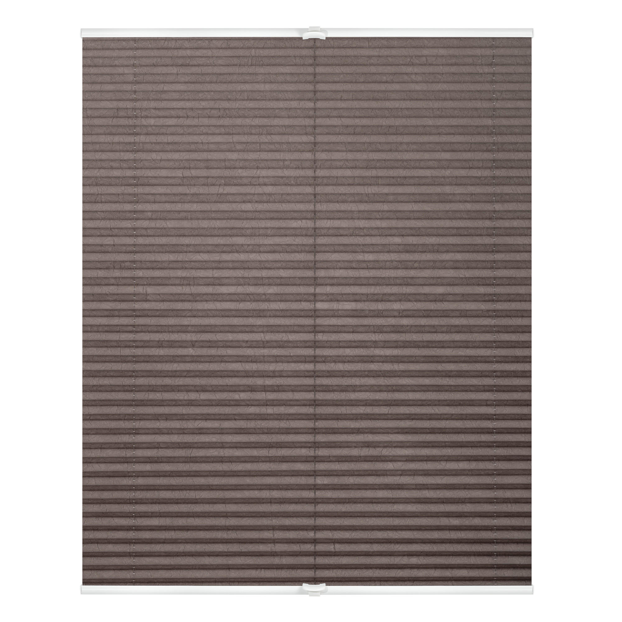 PLISSEE KLEMMFIX, OHNE BOHREN, VERSPANNT - Taupe, Kunststoff (45/130cm) - Lichtblick Original