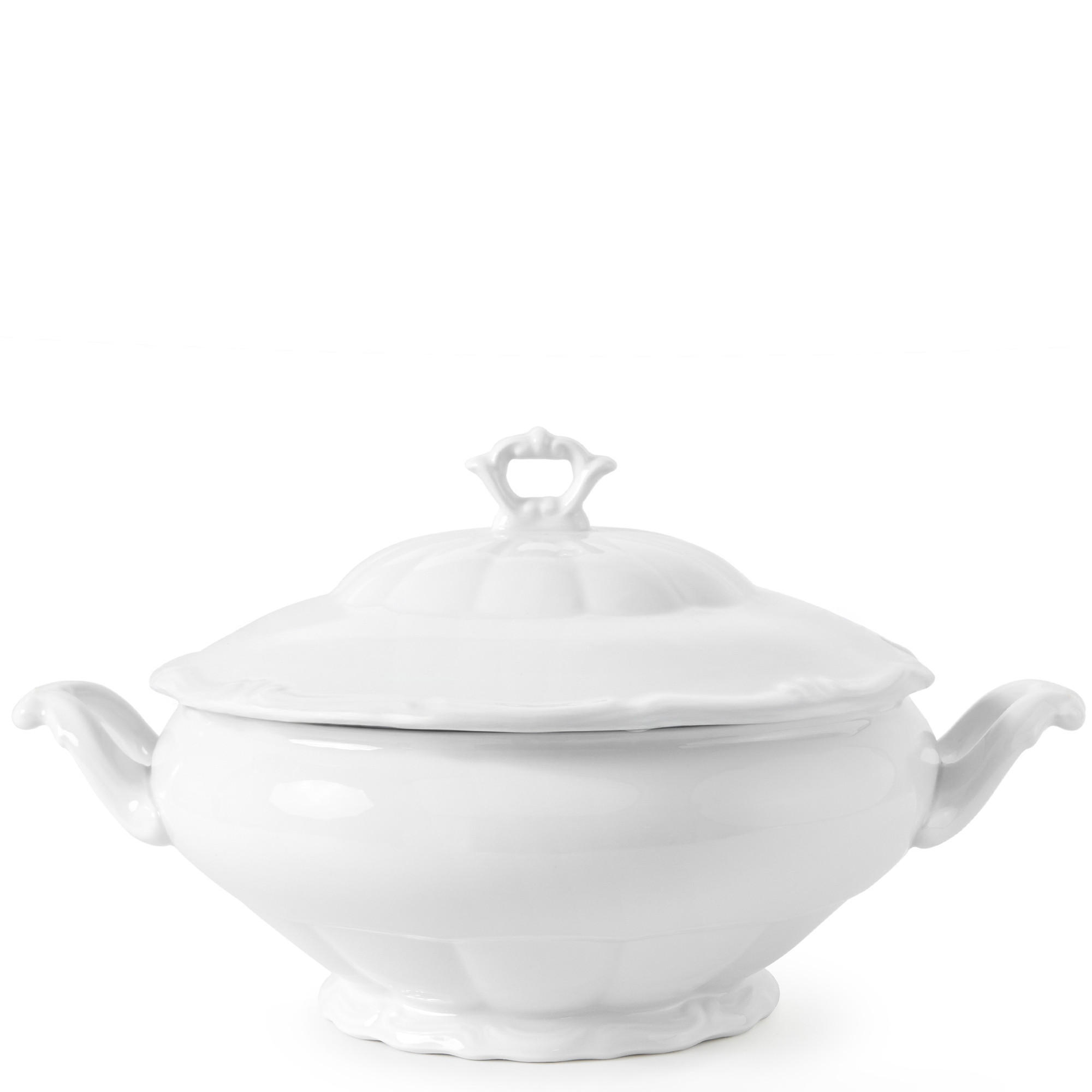 SUPPENSCHÜSSEL Chodziez MARIA TERESA - Weiß, Keramik (23cm) - KONSIMO®