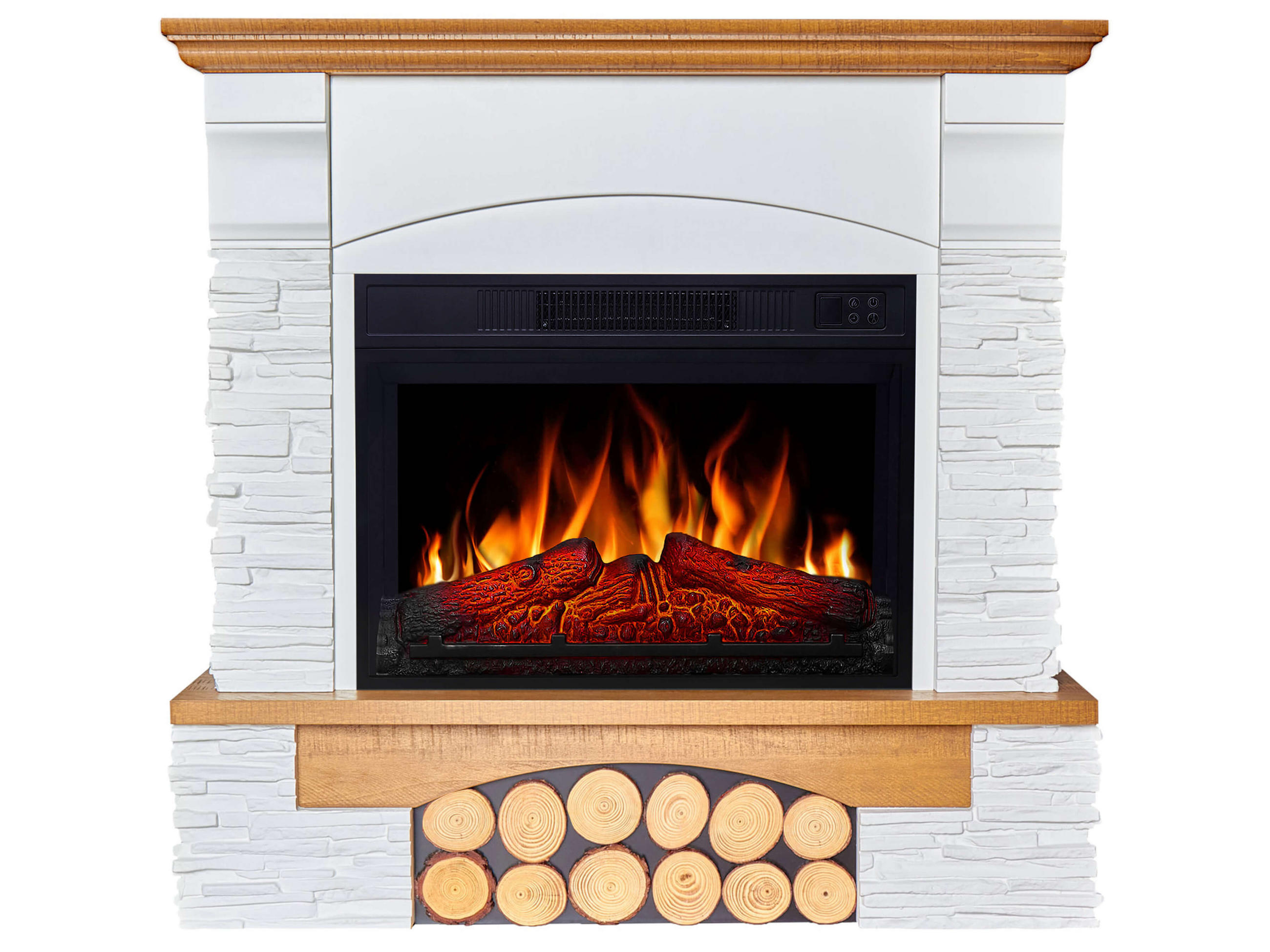 ArtiFlame Elektrokamin Weiß 96x95x29 cm