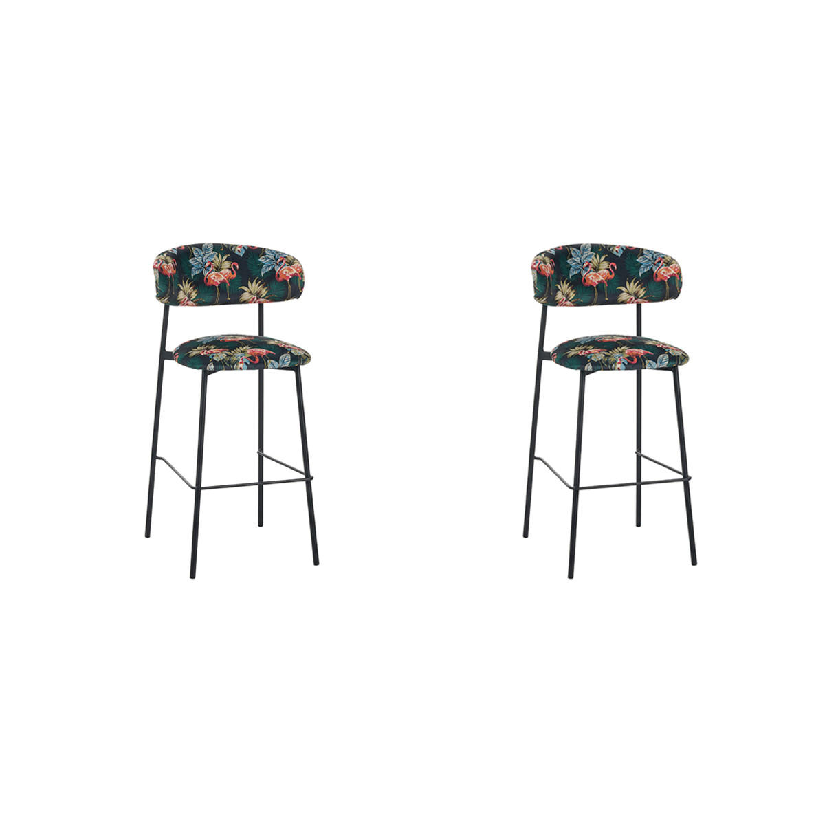 BARHOCKER Ferry Multicolor 52/46/107 cm 2er-Set - Multicolor, Textil (46/107/52cm) - LABEL51