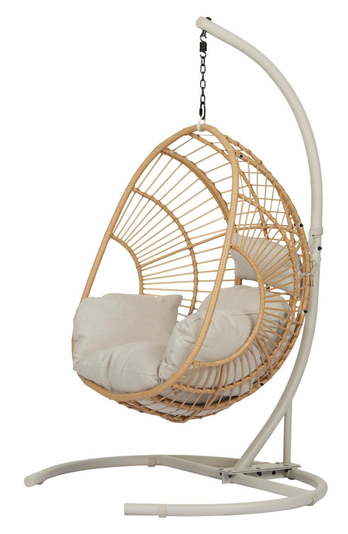HÄNGESESSEL, Arne, Natur, Stahl, 62 x 104 x 179 cm - Naturfarben, Metall (62/179/104cm) - ebuy24