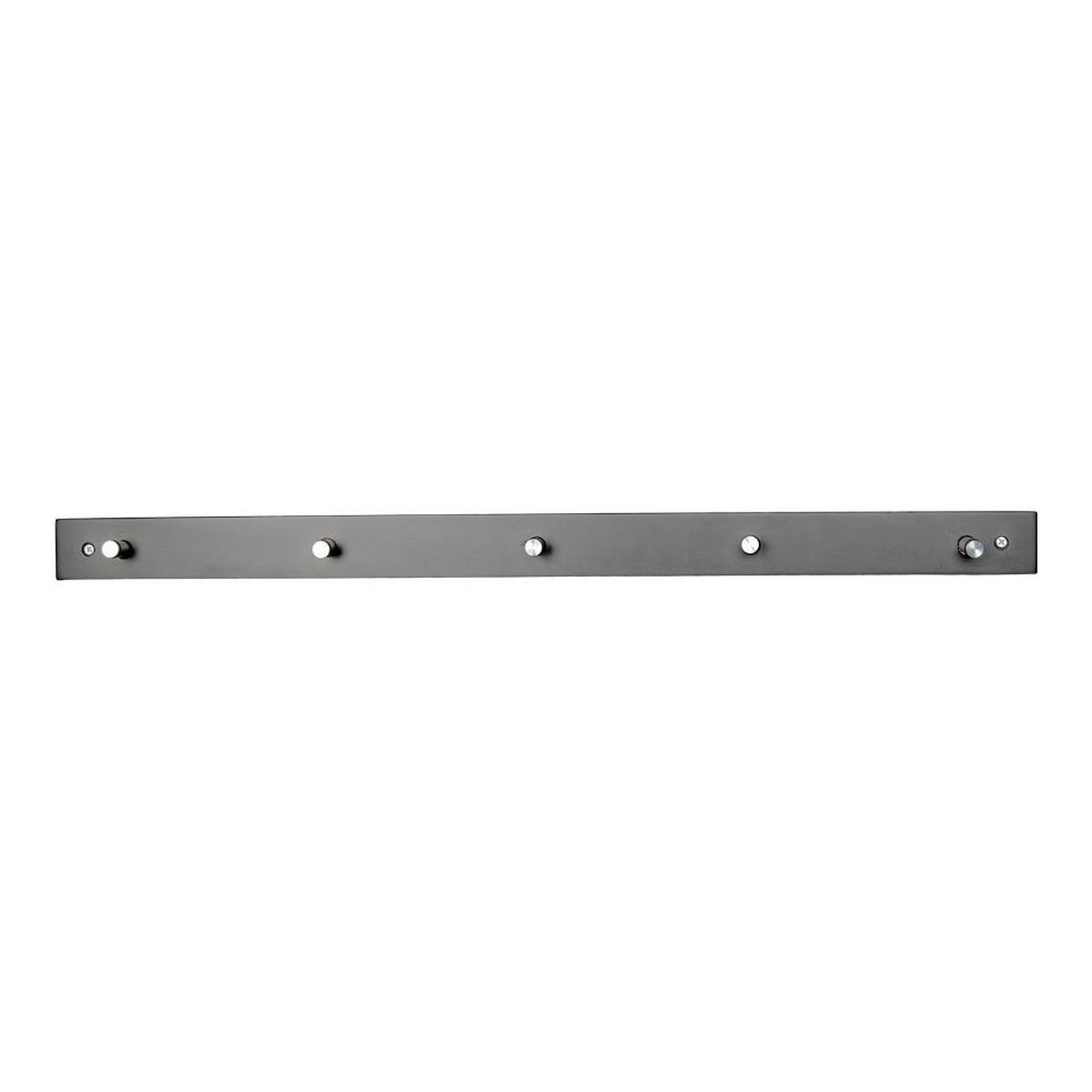 GARDEROBENSTÄNDER Padova Kiefernholz, Stahl Schwarz - Schwarz, Metall (70/5/2cm) - tinkaro