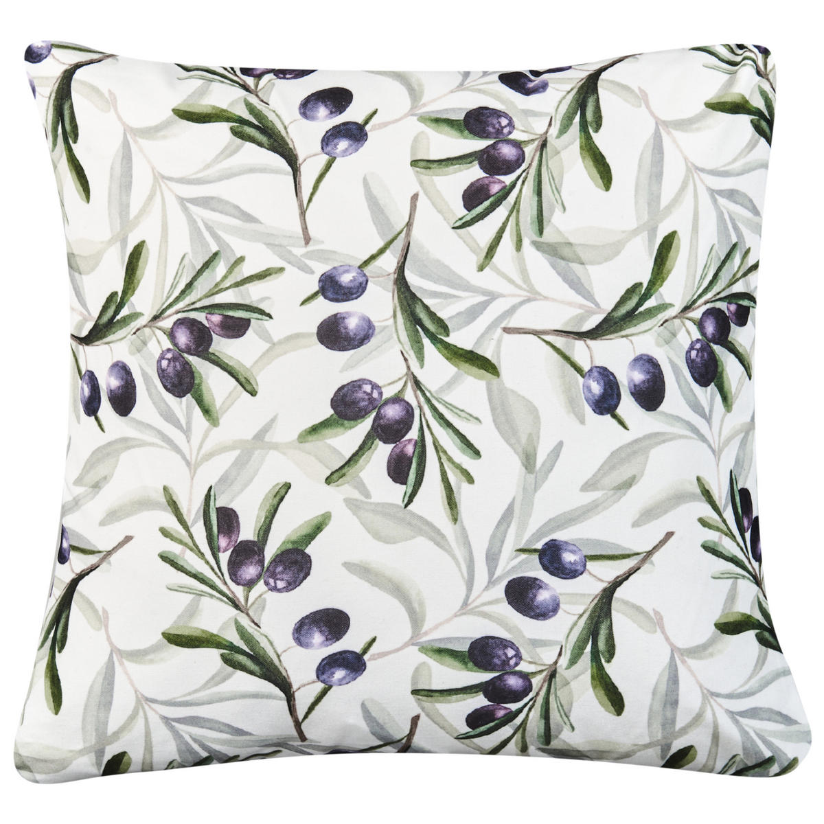 Gartenkissen 2er-Set Bunt 45/45 cm Tranqui - Multicolor/Weiß, Textil (45/12/45cm) - Beliani