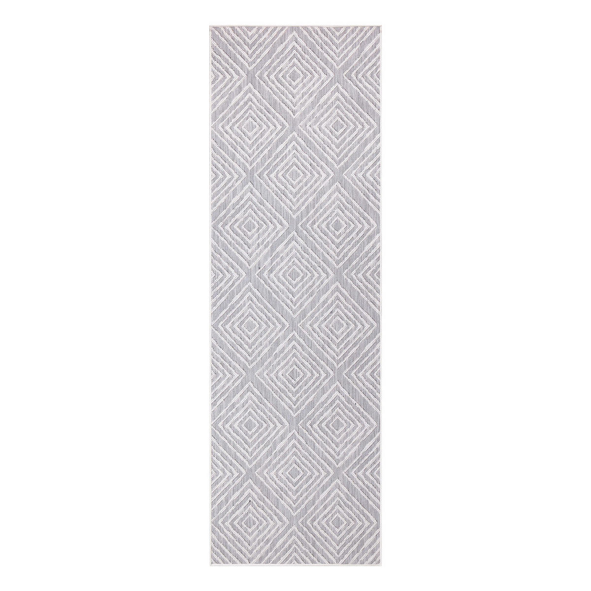 OUTDOOR-TEPPICH Sun 464 Grau 80x250 cm - Grau, Textil (80/250cm) - carpet city