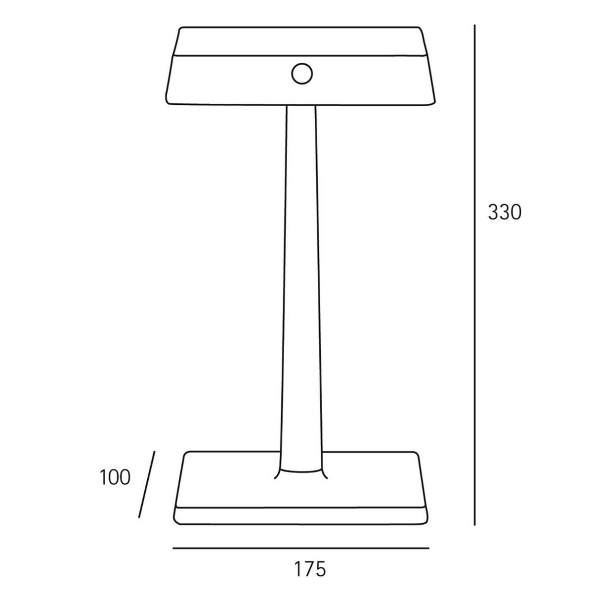 LED TISCHLEUCHTE Aluminium Weiß Kabelloses Laden - Weiß, Metall (11/17.5/33cm)