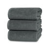 DUSCHTÜCHER, 3er-Set, 70x140 cm, 100% Baumwolle, Grau - Graphitfarben, Textil (70/140cm) - Zollner