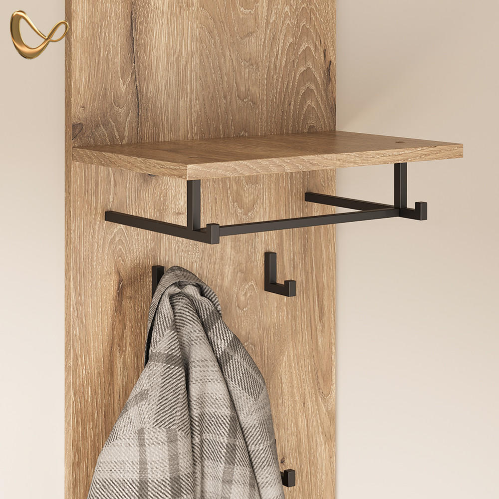 Livinity® Wandgarderobe Eiche 43x120x27 cm