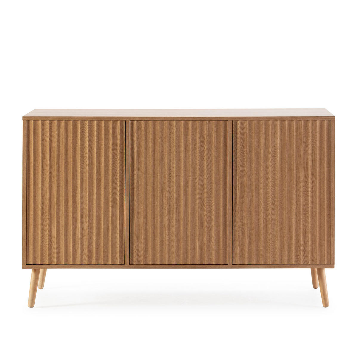 SIDEBOARD Lluvia 3 Eichentüren - Honigeiche, Holzwerkstoff (120/75/40cm)