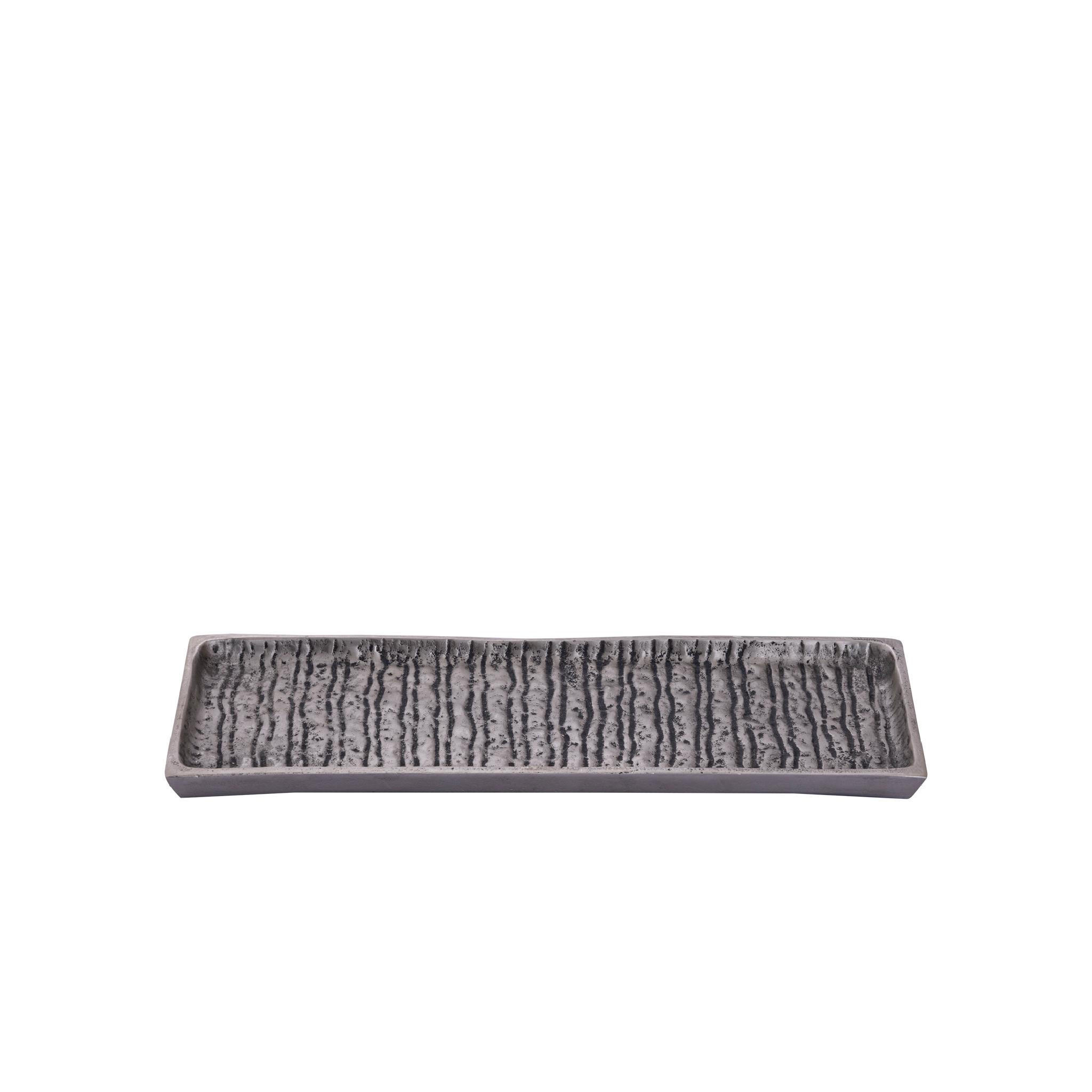 TABLETT Grail Silber 38.5/13.5/2cm - Silberfarben, Metall (13.5/2/38.5cm) - PTMD Collection