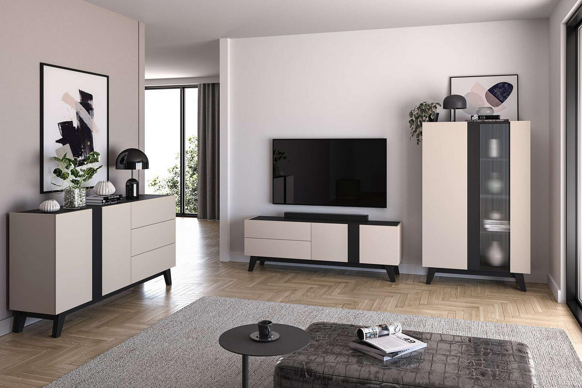 KOMMODE – 120 cm – Freshion – Kaschmir – KM-034 - Kaschmir, Holzwerkstoff (120/85/40cm) - hi-markt