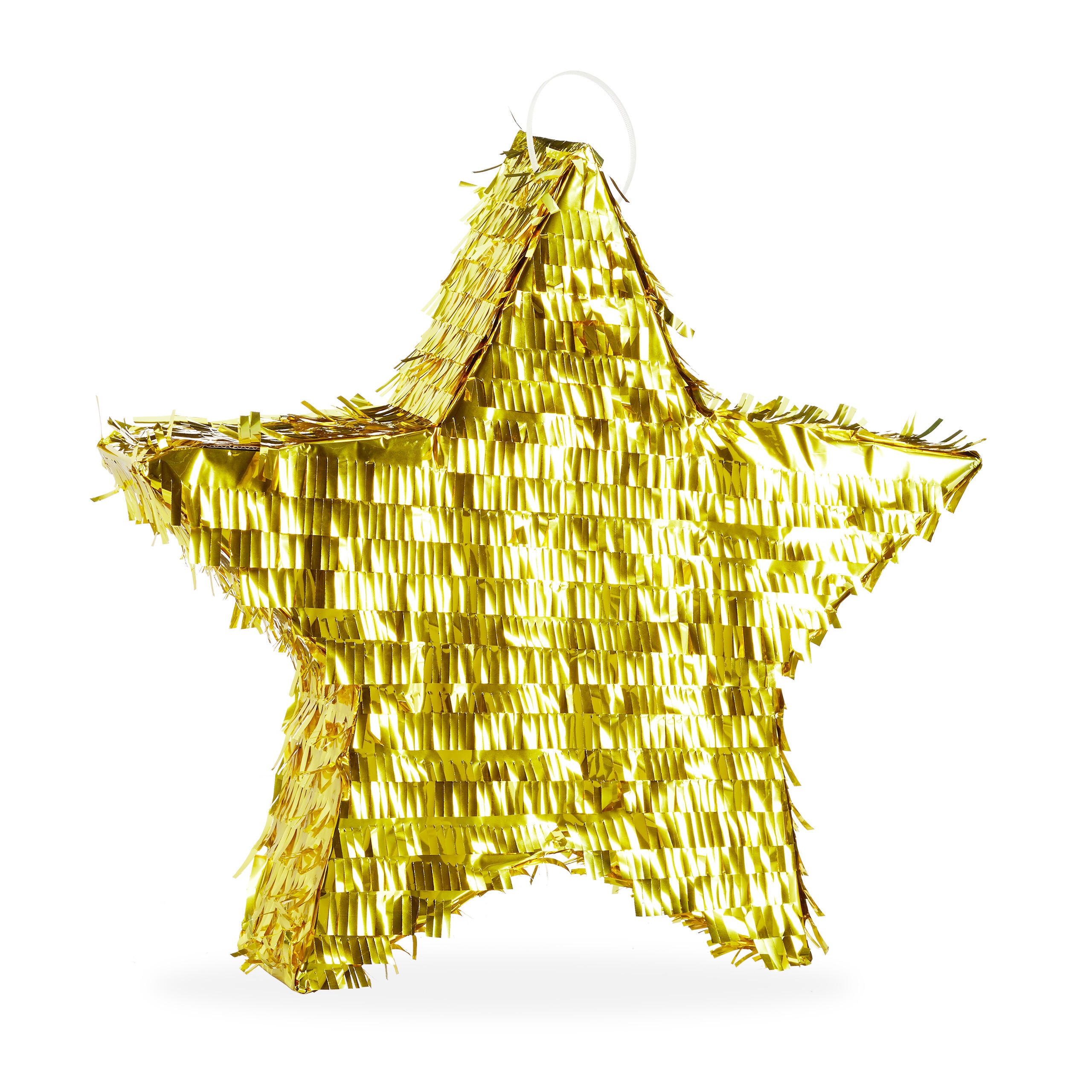 PINATA Stern - Goldfarben, Papier (45/43/9cm) - Relaxdays