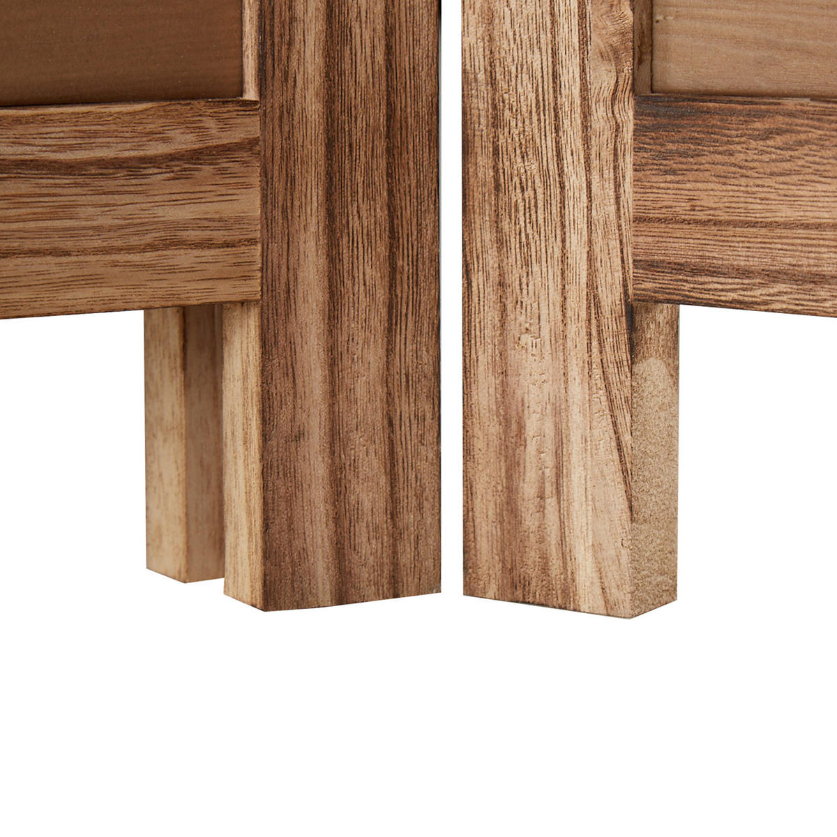 PARAVENT 3-tlg. 120/170 cm Braun Rattan geflochten - Braun, Holz (120/170/2cm) - Homestyle4u