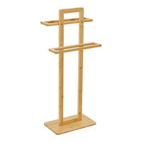 HANDTUCHSTÄNDER Træna - Naturfarben, Holz (33.5/85/20cm) - [en.casa]