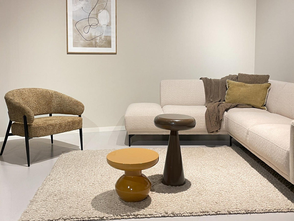 SESSEL Dilan Braun 72.5 /73/75 cm - Cognac, Textil (73/75/72.5cm) - Livingfurn