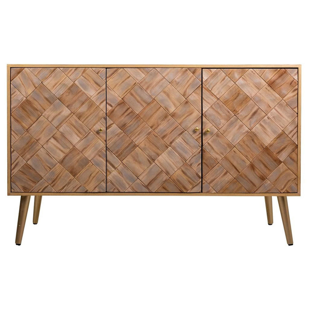 ANRICHTE aus Holz 120x42x71 cm - Braun, Holz (120/71/41.5cm) - Wanderlust
