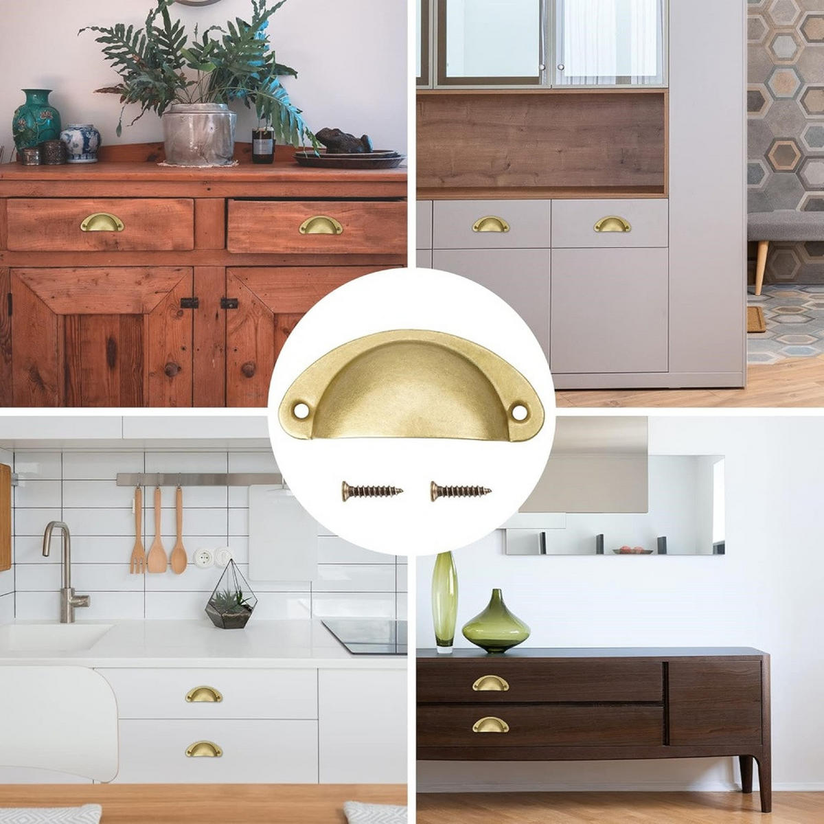 MÖBELGRIFF Gold 20er-Set - Goldfarben, Metall (3.5/1.7/6.5cm)