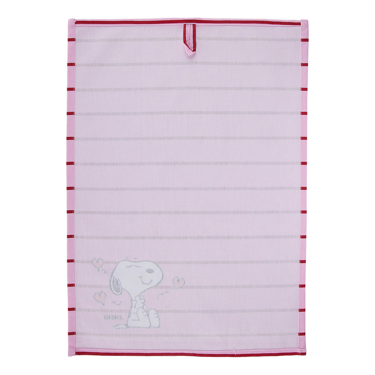 GESCHIRRTUCH Peanuts gestreift - Pink, Textil (38/54cm) - Butlers
