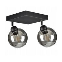 DECKENLEUCHTE HAGEN - Schwarz, Glas/Metall (21/21/21cm) - kiki design