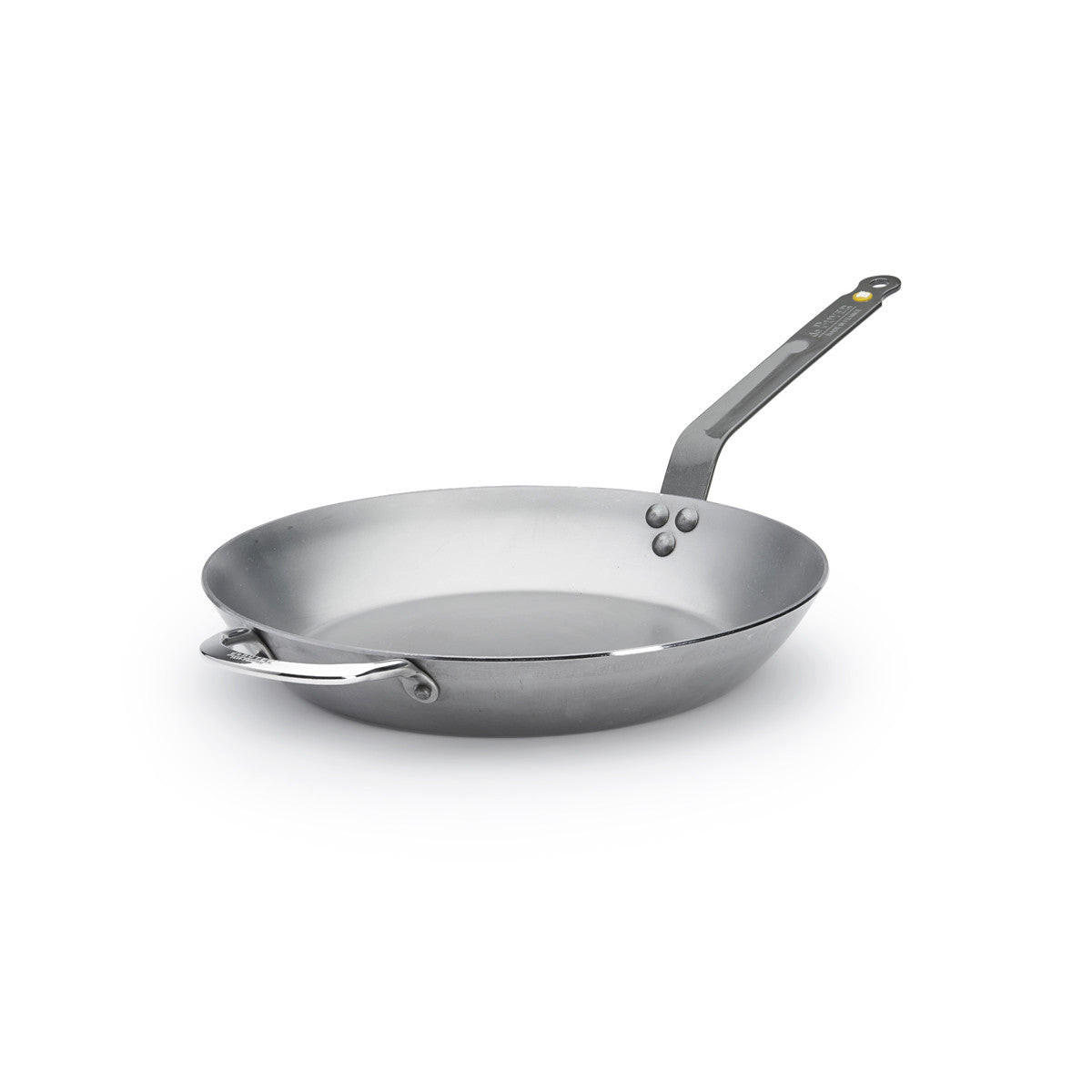 BRATPFANNE Mineral B Element - ø 32 cm - Ohne Antihaftbeschichtung - Silberfarben, Metall (32cm) - De Buyer