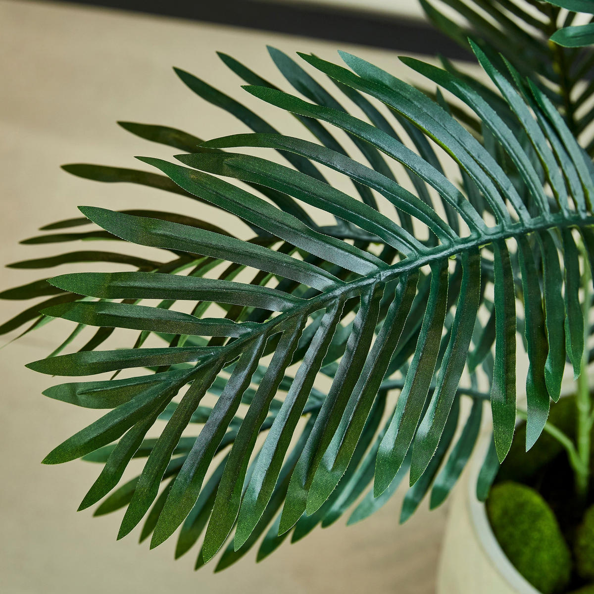 KUNSTBAUM Künstliche Palme – Senara 90 cm - Grün, Kunststoff (90cm) - aplanta