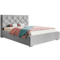 BETT Grau BEN 17 Gepolstert 120x200 cm - Grau, Textil (120/200cm) - Sepro Meble