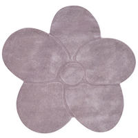 TEPPICH Violett 140 cm Wolle Kokkini - Violett, Textil (140/140cm) - Beliani