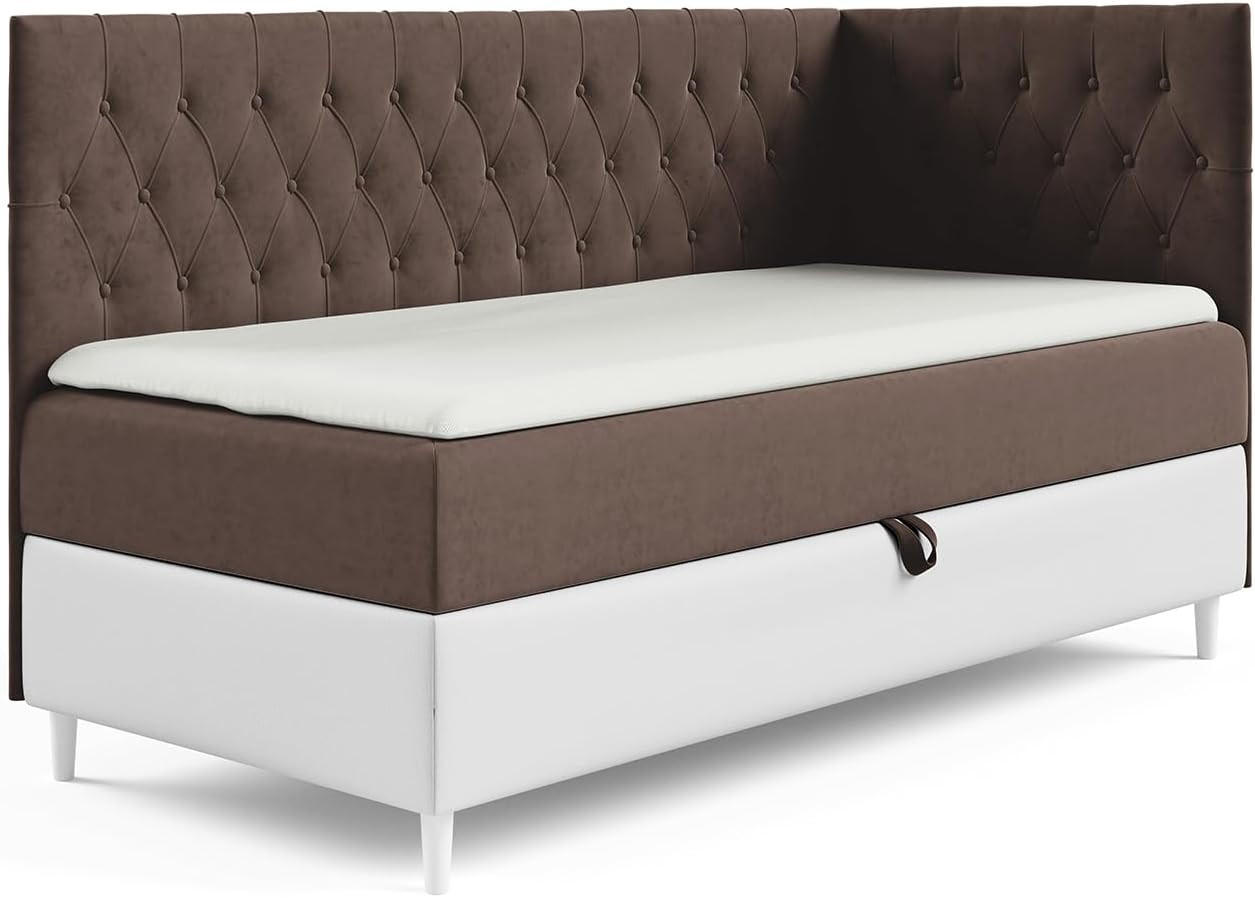 KINDERBETT FLIPPO 3 - Braun/Weiß, Holzwerkstoff (96/208cm) - Meblini