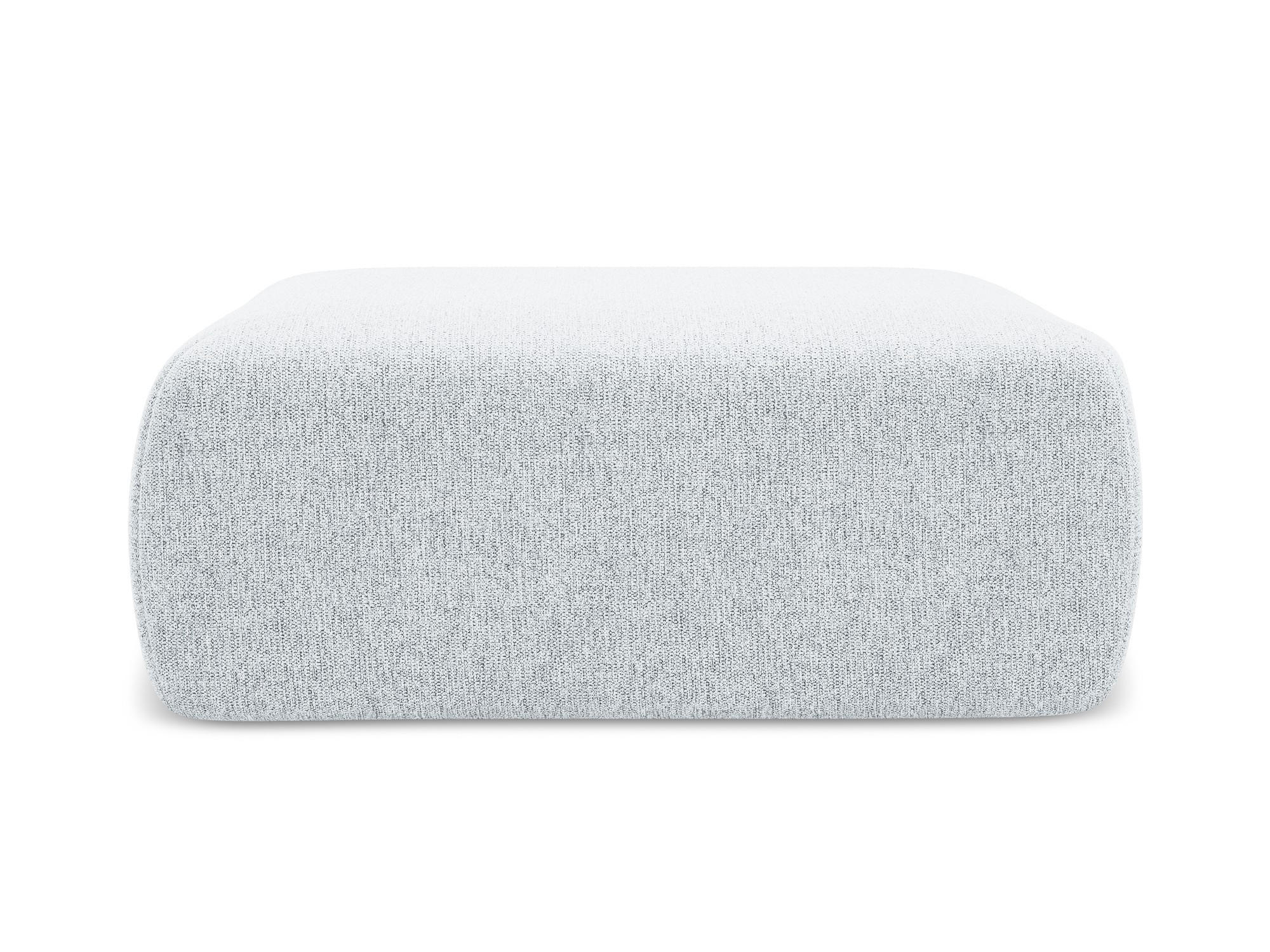 POUF Chenille Stoff Blau - Blau/Schwarz, Kunststoff/Textil (102/40/62cm) - Makamii