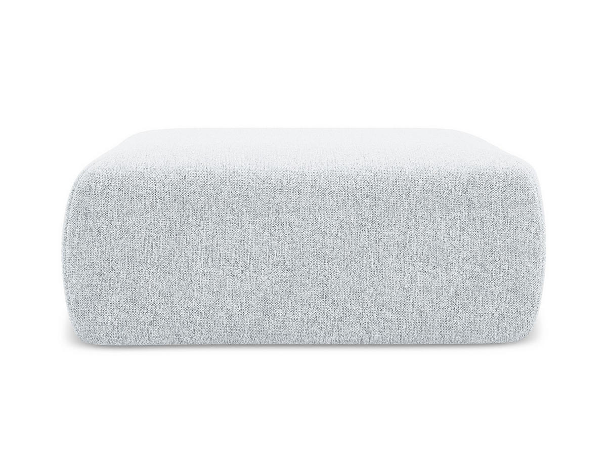 POUF Chenille Stoff Blau - Blau/Schwarz, Kunststoff/Textil (102/40/62cm) - Makamii