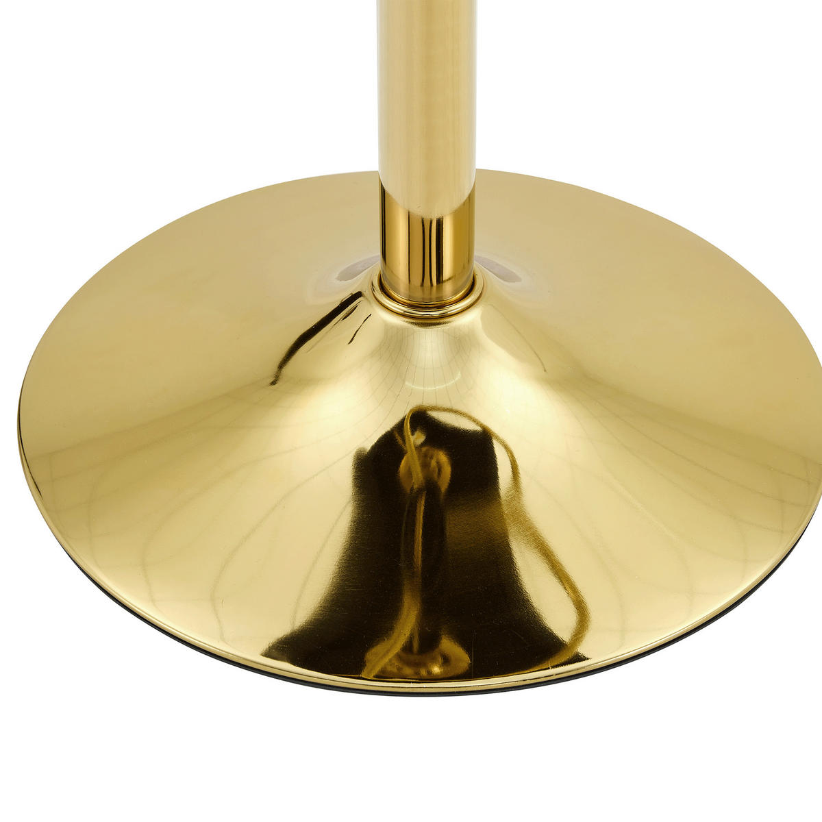 BARHOCKER 2er-Set Schwarz & Gold Höhenverstellbar 360° Drehbar mit Rückenlehne und Fußstütze - Goldfarben, Metall (52/93/45cm) - PANGIVO