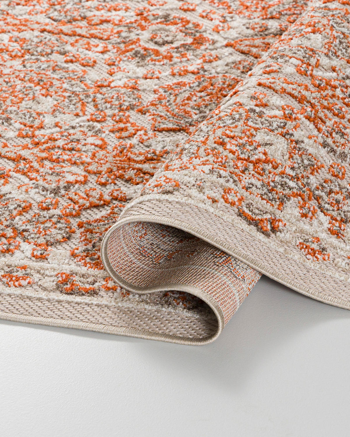KOBEREC béžový krémový orientálny - 120 x 170 cm - krémová/béžová, textil (120/170cm) - Mazovia