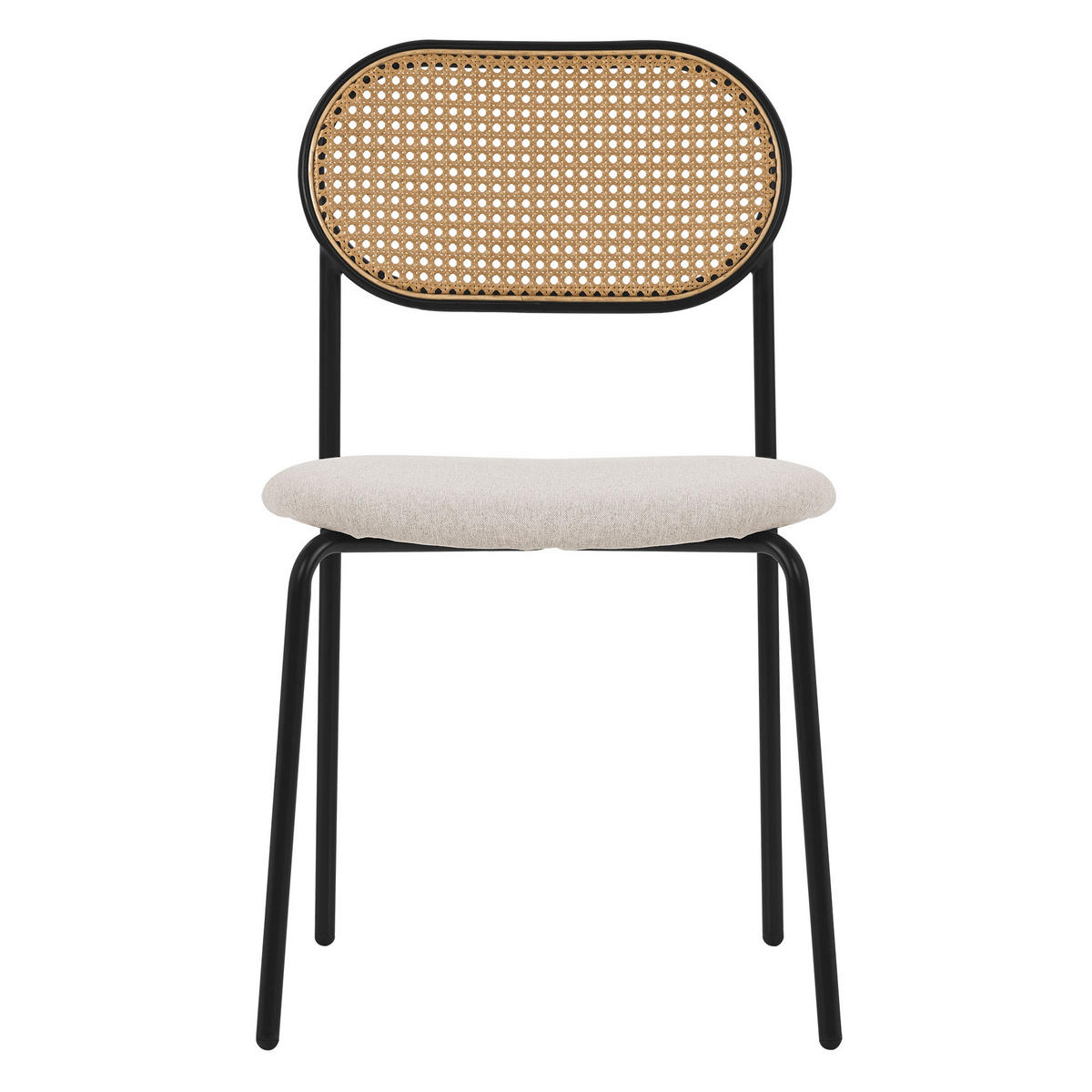 ESSZIMMERSTUHL 2er Set - Beige, Metall (47/80.5/46cm) - ML-DESIGN