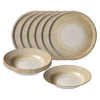 PIZZA- UND PASTA-SET Rimini beige 12er Set - Beige, Keramik (1/1/1cm) - Ritzenhoff Breker