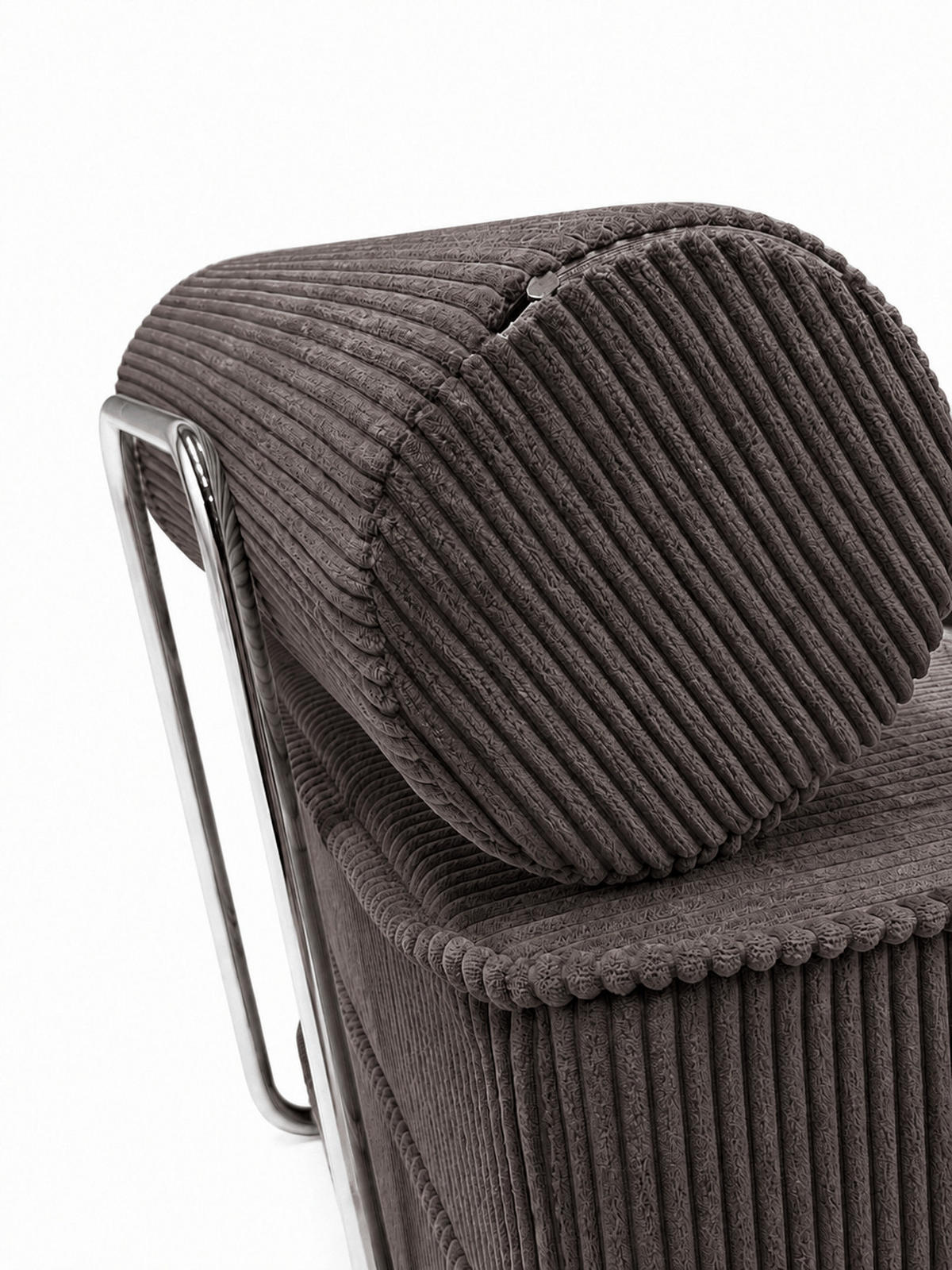 SCHLAFSESSEL ausklappbar, modularer Bodensessel mit Rückenrolle in Braun - Braun, Textil (80/62/95cm) - SURB