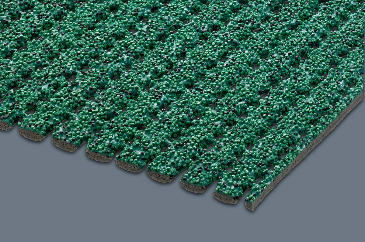 SICHERHEITSMATTE SafeStep PRO Grün 1,20 x 23,00 Meter - Grün, Kunststoff (120/2300cm) - Melius Vivere