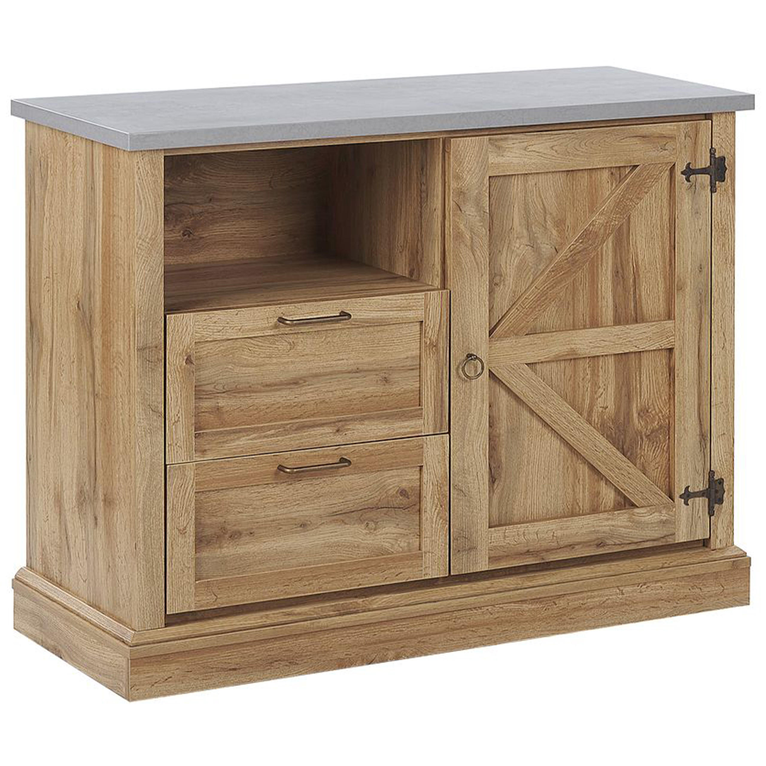 Beliani SIDEBOARD Světle hnědý Toronto