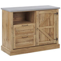 SIDEBOARD Světle hnědý Toronto - hnědá, kompozitní dřevo (101/79/40cm) - Beliani